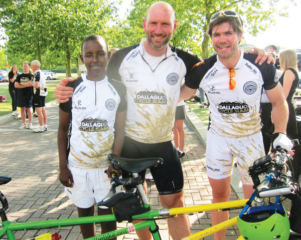 East End pair raise funds on a bicycle built for two