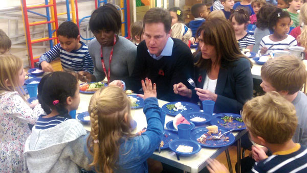 Clegg’s lunch date in north London